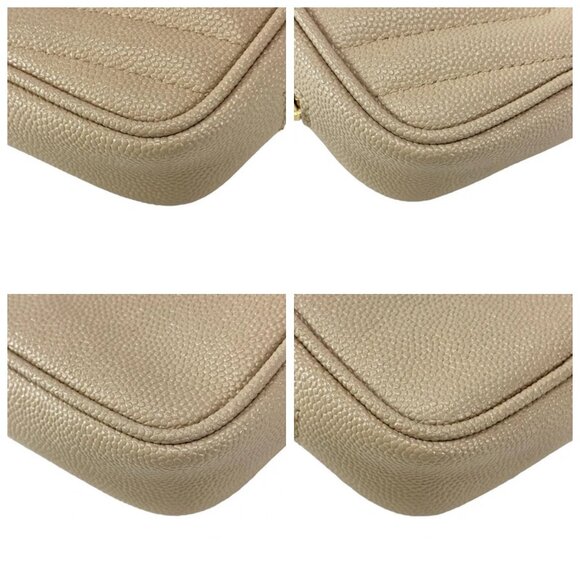 SAINT LAURENT PARIS Lou Baby Bag Gray Beige Gold Leather Hardware - 873-081625 - Picture 6 of 14